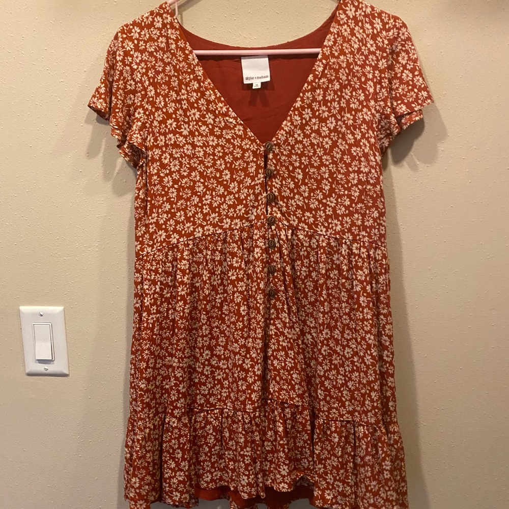 Floral print dress